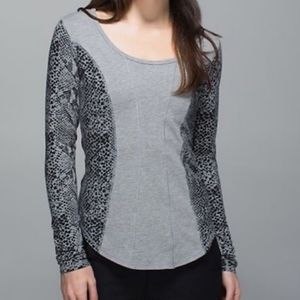 Lululemon Between the Lines Snake Print Shirt
